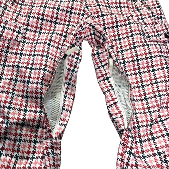 Burton Henna Houndstooth Ski/Snowboard Pants Coral & Gray Sz XS - Picture 11 of 14